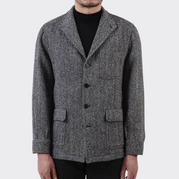 Herringbone Teba Jacket : Grey
