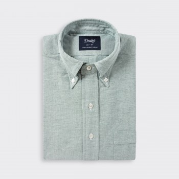 Chemise Col Boutonné Oxford : Vert