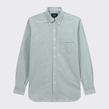 Chemise Col Boutonné Oxford : Vert