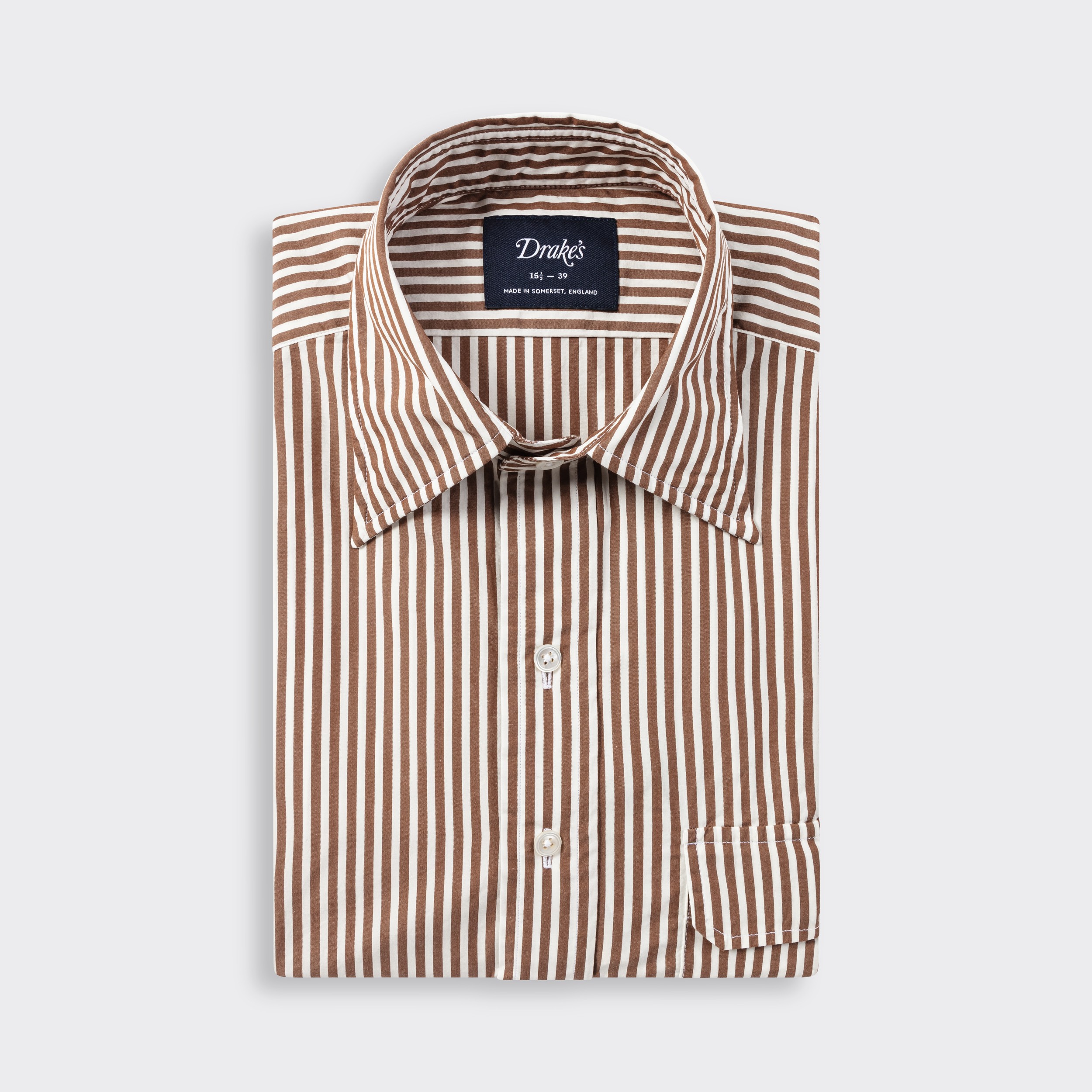 Bengal Stripe Long Point Collar Shirt ...