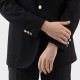 Blazer en laine : Noir