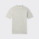 T-shirt Coton Texturé : Gris Perle 