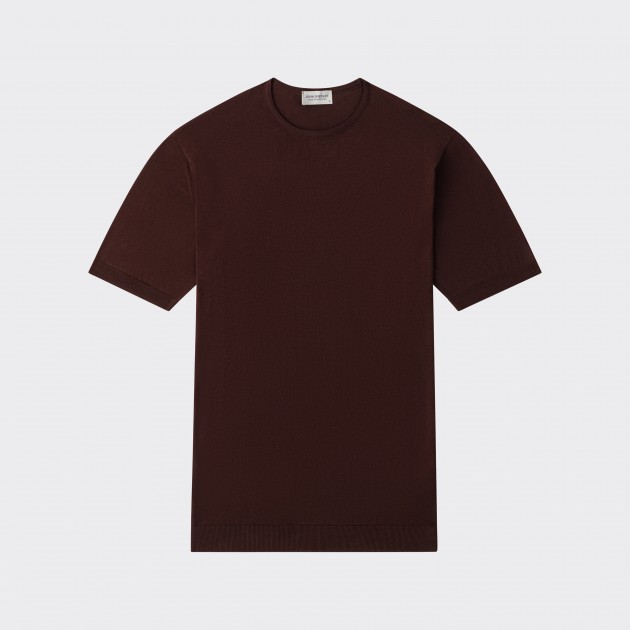 T-shirt Cotton Polo Shirt : Coffee  