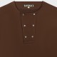 T-shirt Henley : Marron