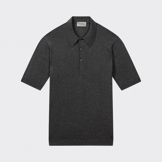 Polo Manches Courtes Coton : Gris Anthracite