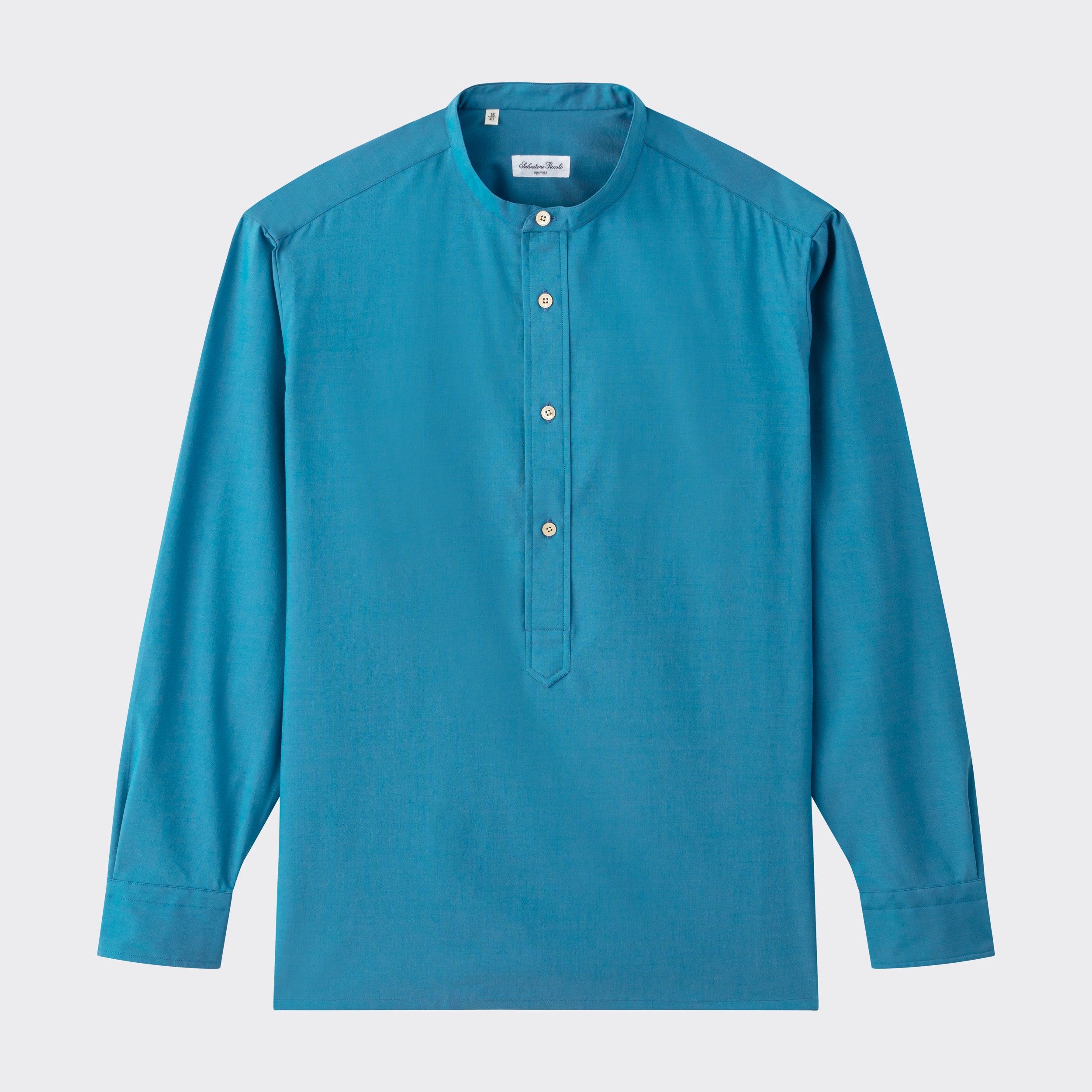 Salvatore Piccolo : Popover Shirt : Iridescent Blue