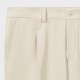 Pantalon à Pinces en Coton : Écru
