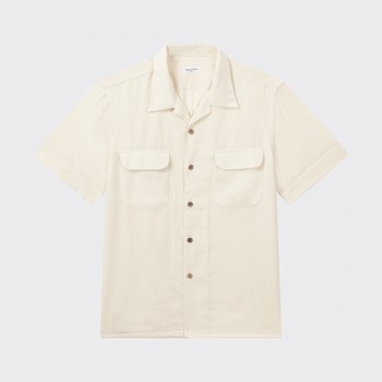 Chemise Camp Collar : Écru