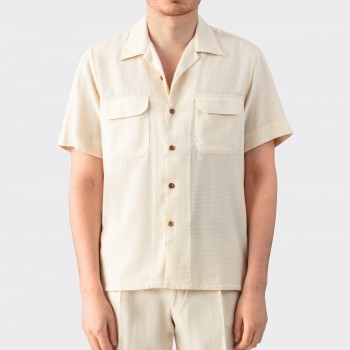 Chemise Camp Collar : Écru