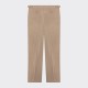 Pantalon à Pinces Gabardine de Coton : Kaki