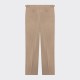 Pleated Coton Gabardine Trousers : Khaki