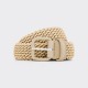 Ceinture Tressée : Ecru
