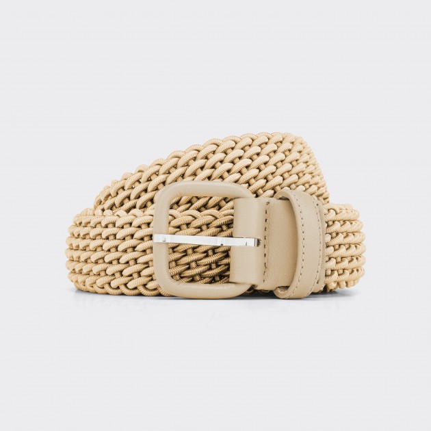 Ceinture Tressée : Ecru