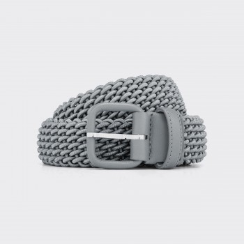 Woven Elastic Belt : Pearl Grey