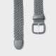 Ceinture Tressée : Gris Perle