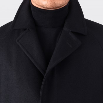 Only for BEIGE | "Corb" Wool & Cashmere Coat : Black 