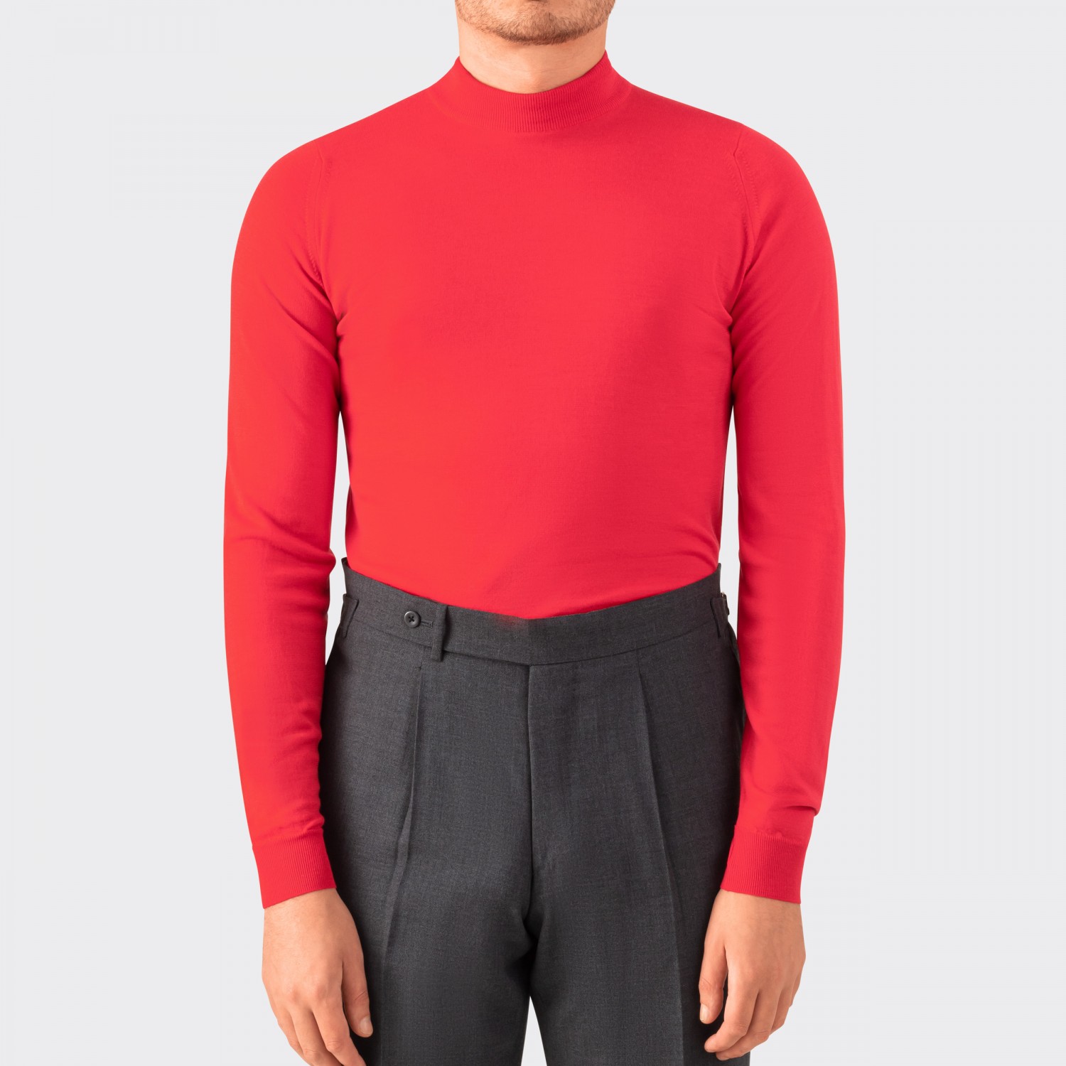 Merino wool mock neck sweater shop