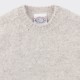 Brushed Wool Crewneck Knit : Light Grey