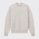 Brushed Wool Crewneck Knit : Light Grey