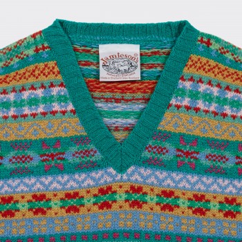 Crazy Fair Isle : Turquoise