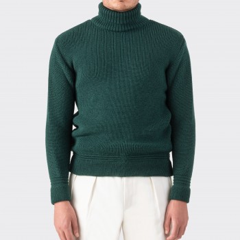 Submariner Roll Neck : Nordsee Green