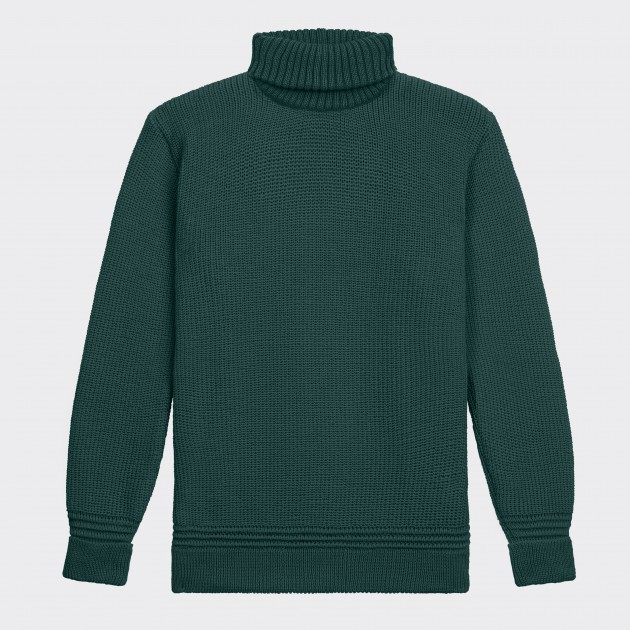 Submariner Roll Neck : Nordsee Green
