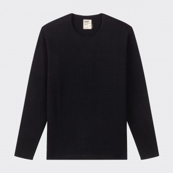 Pull Mérinos : Noir