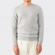 Cashmere Cable Knit Sweater : Pearl Grey 