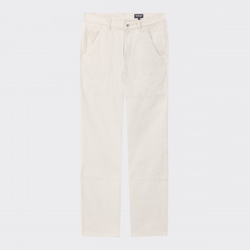 Pastel dyed “Eddie” Trousers : Ecru