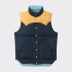 Down Vest : Navy/Sky Blue  