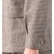 Dogtooth Merino Wool Teba Jacket : Beige  