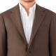 Birdseye Wool, Cashmere & Silk Jacket : Brown/Beige