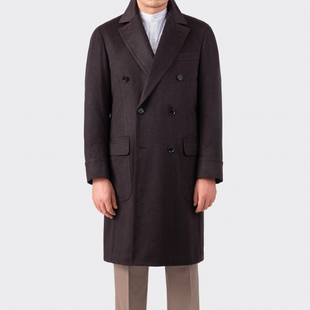 Only for BEIGE | Cashmere Polo Coat : Brown