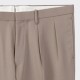 Pleated Cavalry Twill Trousers : Greige