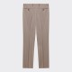 Pleated Cavalry Twill Trousers : Greige