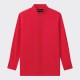 Chemise Col Officier : Rouge