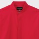 Chemise Col Officier : Rouge