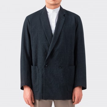 Smock Jacket : Black/Grey  