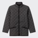 Only for BEIGE | Band Collar Quilted Jacket : Black  