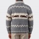 Cowichan Sweater : Grey/Ecru/Brown
