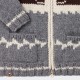 Cowichan Sweater : Grey/Ecru/Brown