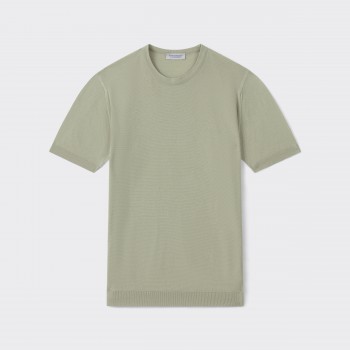 T-shirt Cotton Polo Shirt : Sage
