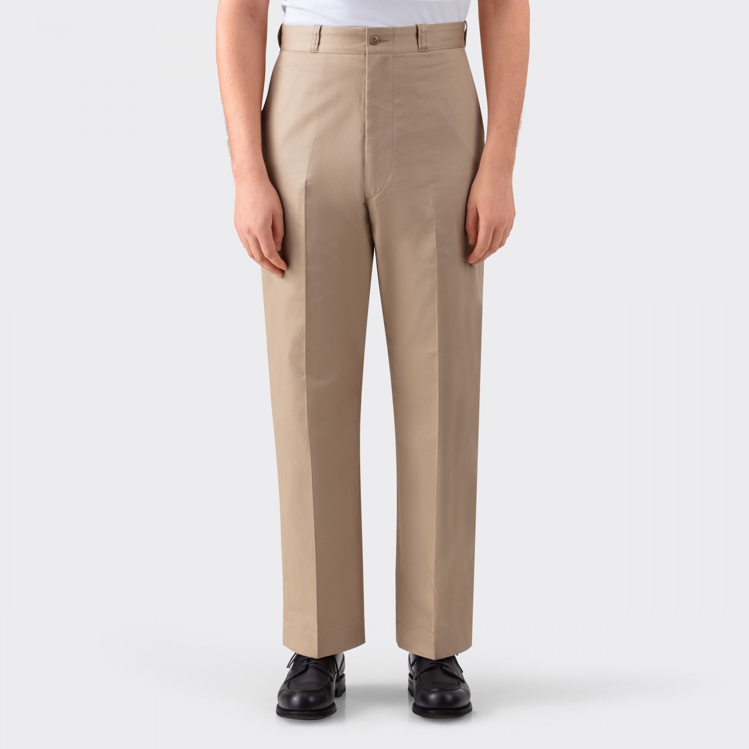 Yankshire : 1963 Cotton Twill Trousers : Beige