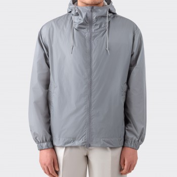 Nylon “Kaolin” Jacket : Pearl Grey