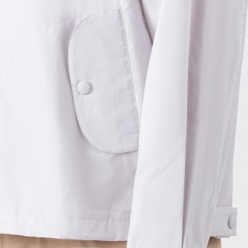 Veste “Evo” Coton & Nylon : Gris Clair
