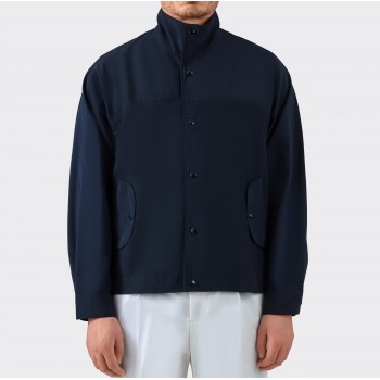 Cotton & Nylon “Evo” Jacket : Navy 