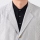 Sofá Jacket Seersucker : Blanc/Marron Clair
