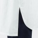 Linen Asymmetrical Collar Kurta Shirt : White