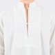 Mandarin Collar Kurta Shirt : White