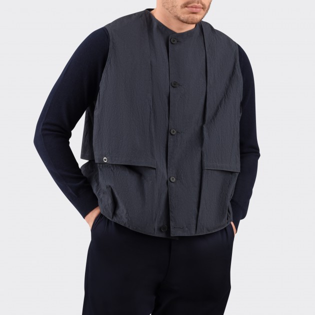 Reversible Vest : Dark Navy